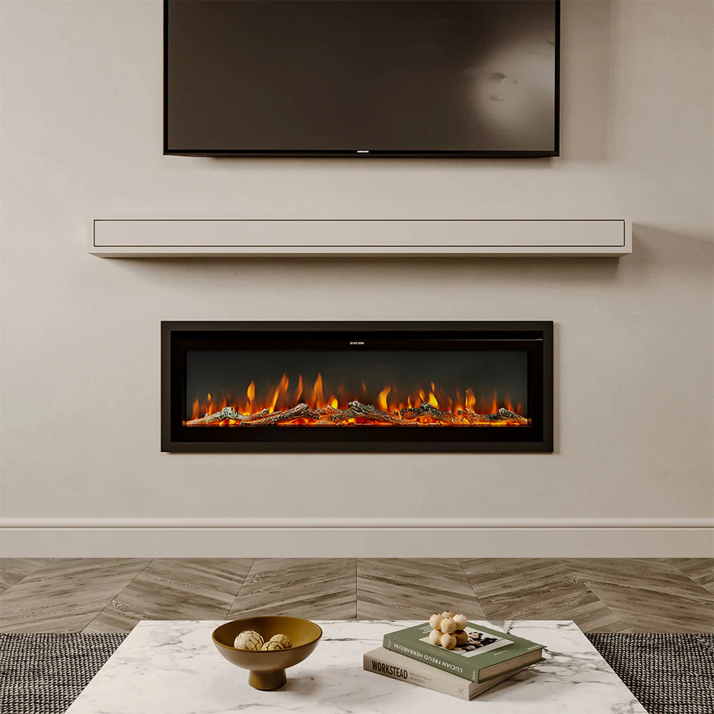 Media Wall Electric Fireplace with Remote and Colour Changing Lights TRADE