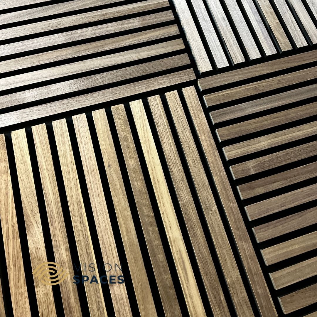 Acoustic Slat Wall Panel Walnut - Trade