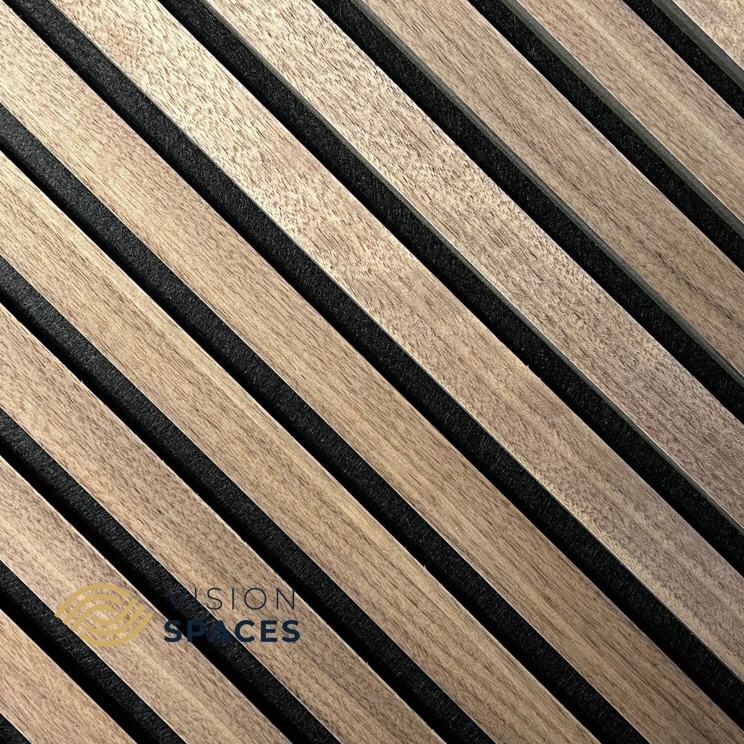Acoustic Slat Wall Panel Walnut - Trade