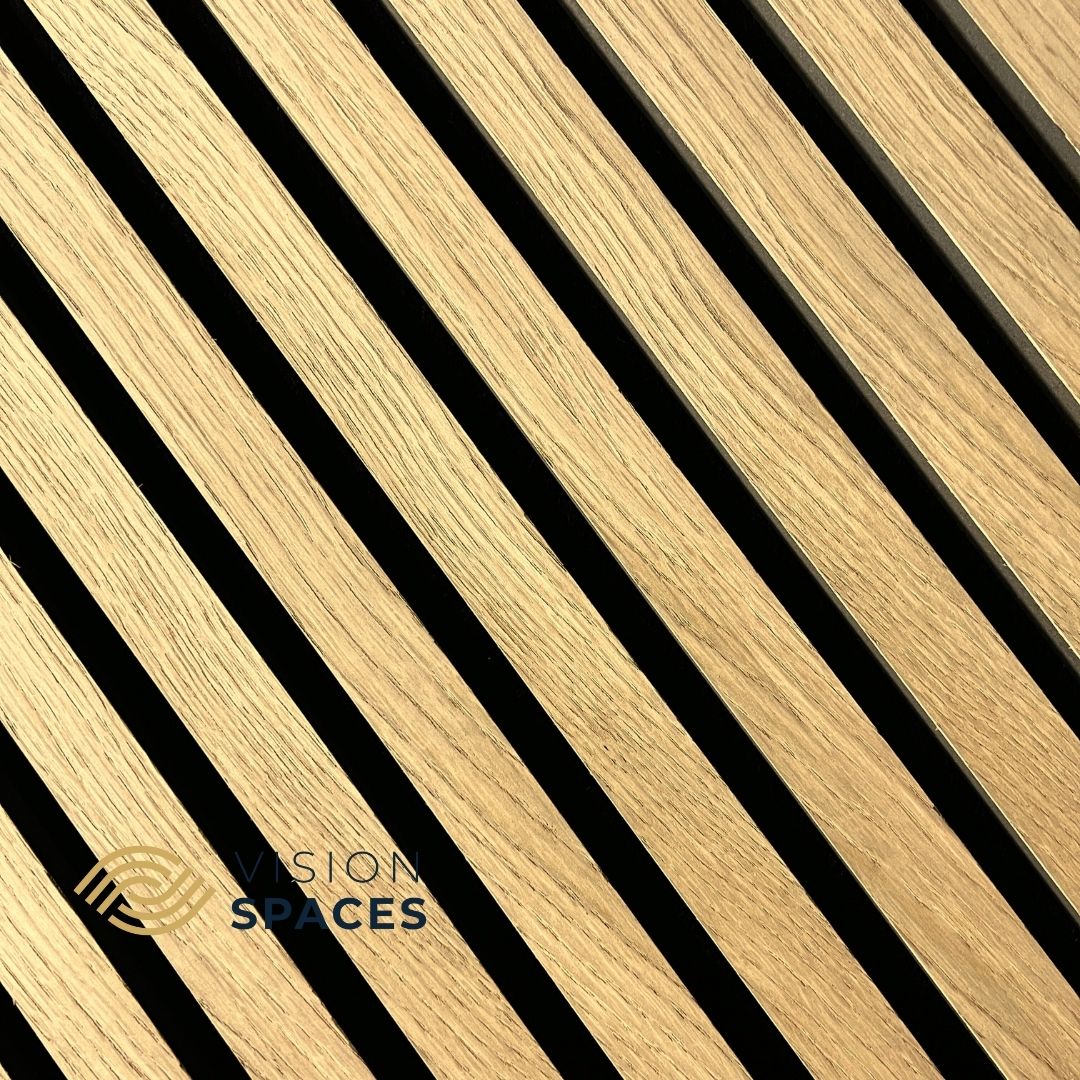 Acoustic Slat Wall Panel Oak
