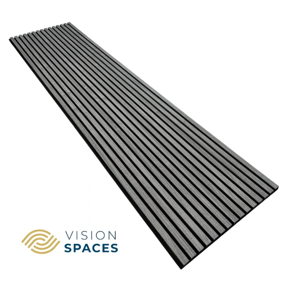 Acoustic Slat Wall Panel Grey