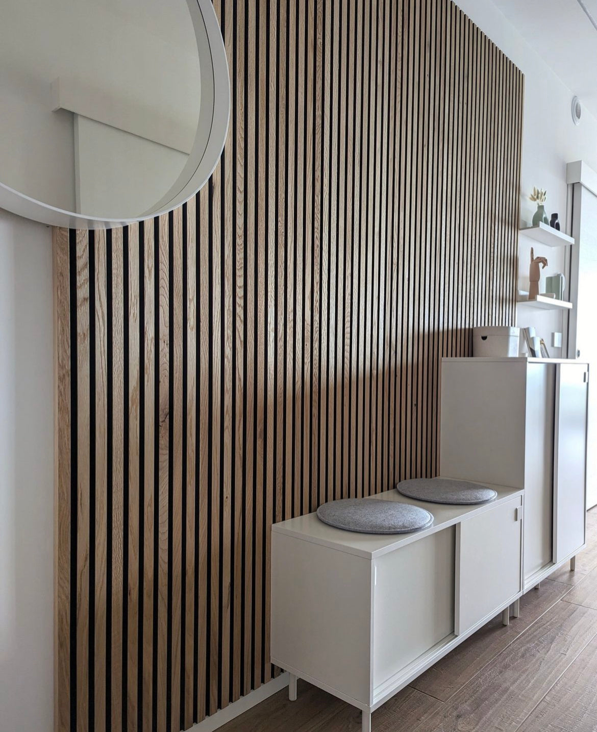 Acoustic Slat Wall Panel Oak
