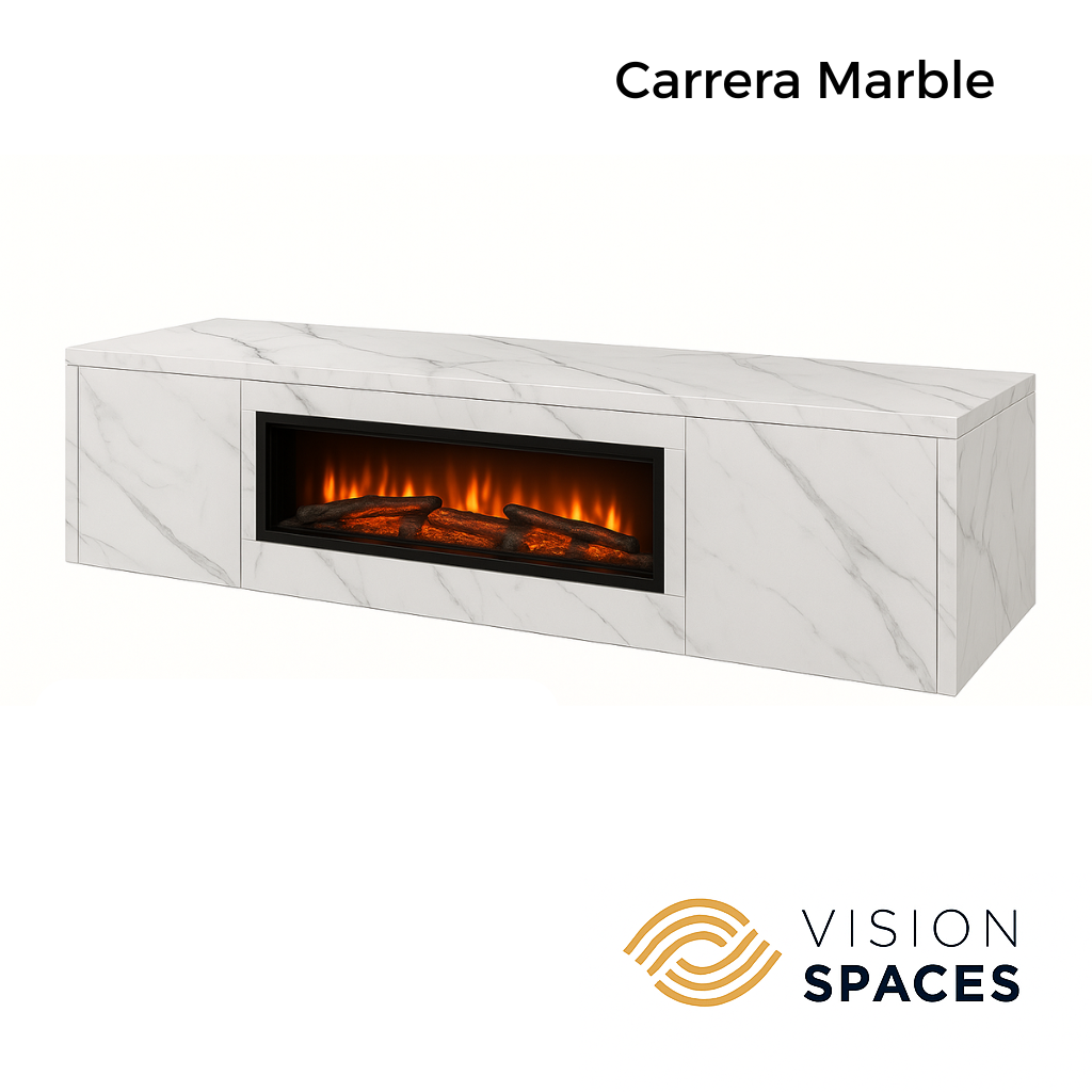 Floating TV Unit - 2 Meters (42 Inch Fire Included)