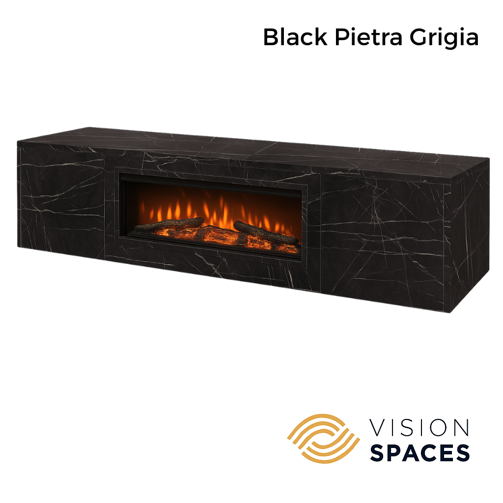 Floating TV Unit - 2 Meters (42 Inch Fire Included)