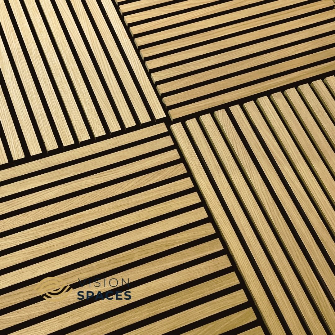 Acoustic Slat Wall Panel Oak