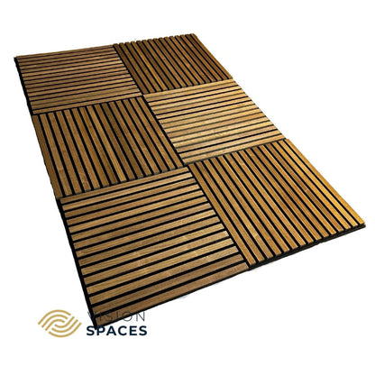 Acoustic Slat Wall Panel Walnut