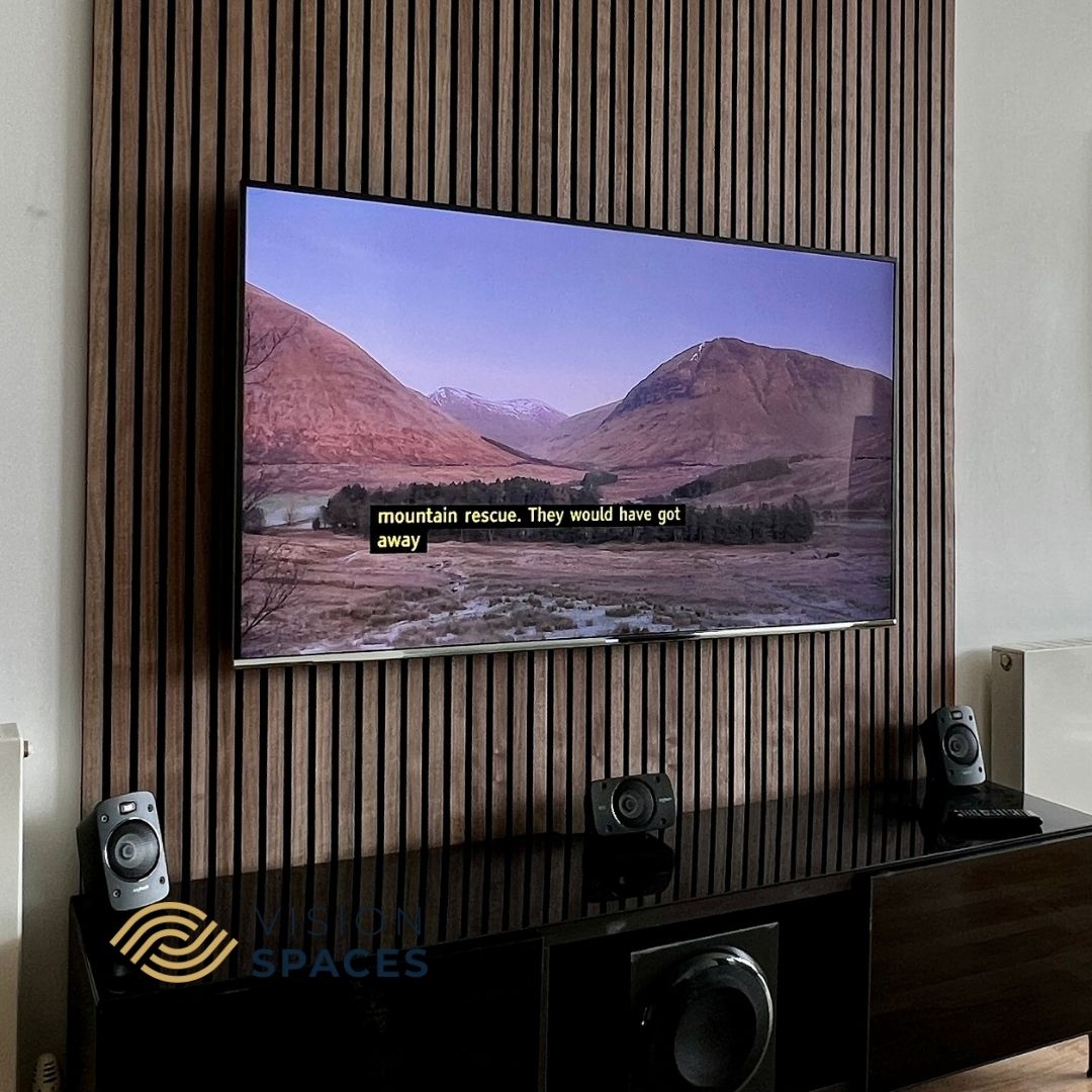 Acoustic Slat Wall Panel Walnut