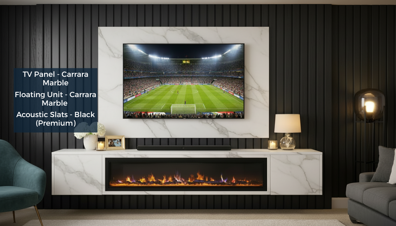 Media Wall Bundle Three - Fireplace