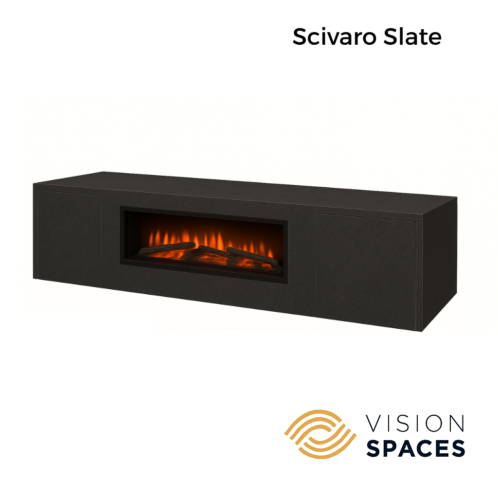 Floating TV Unit - 2 Meters (42 Inch Fire Included)