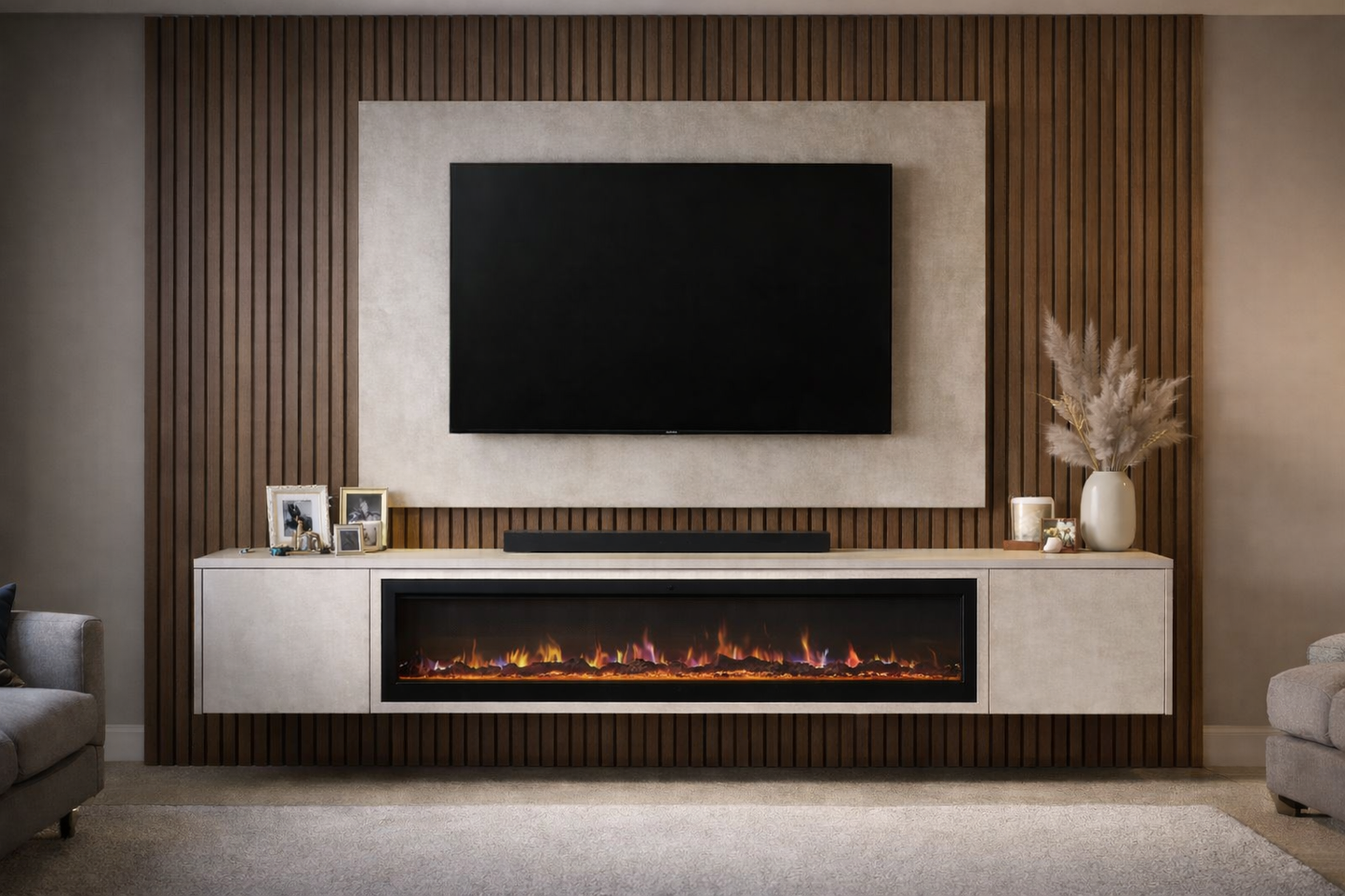 Media Wall Bundle Four - Fireplace