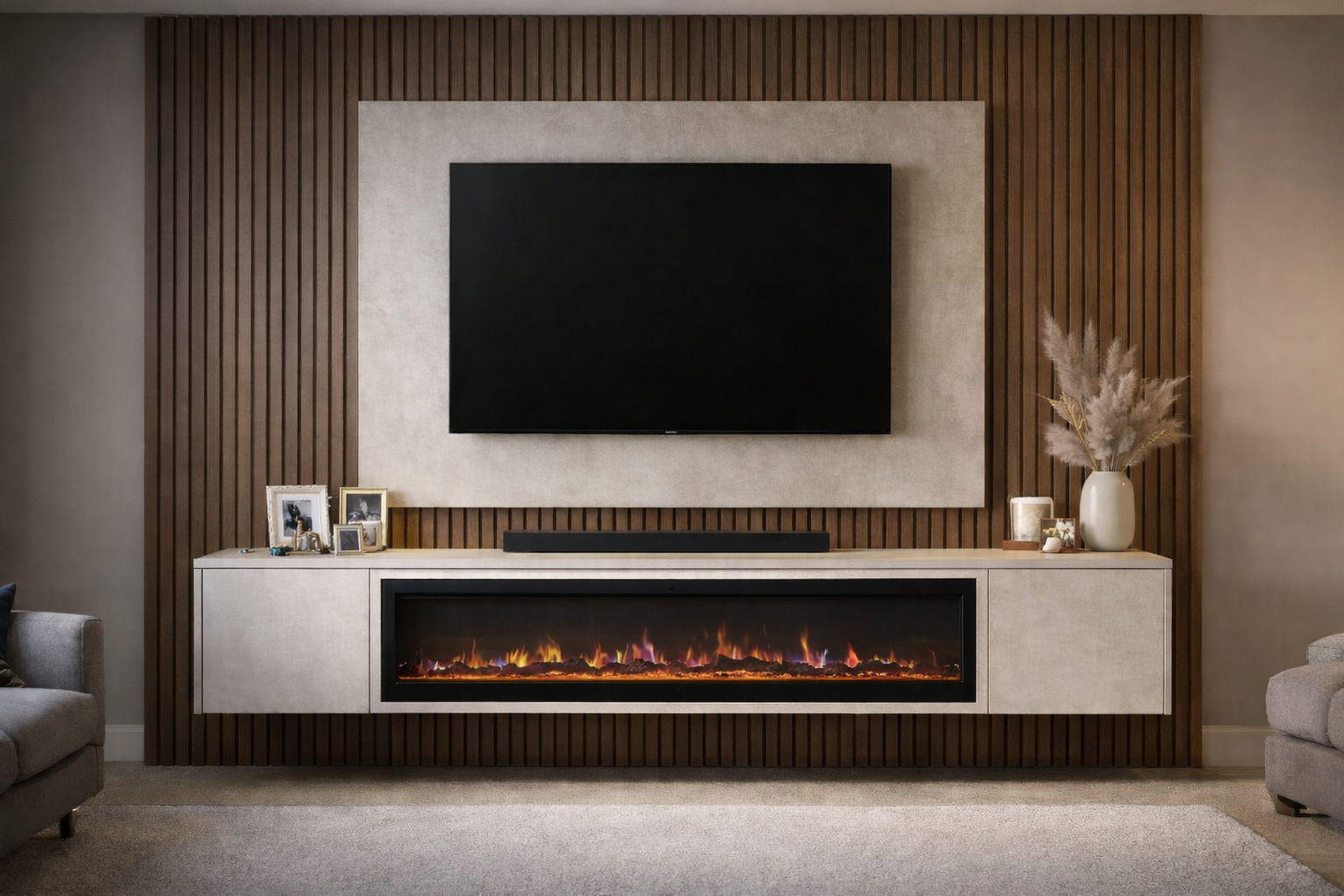 Media Wall Bundle Three - Fireplace