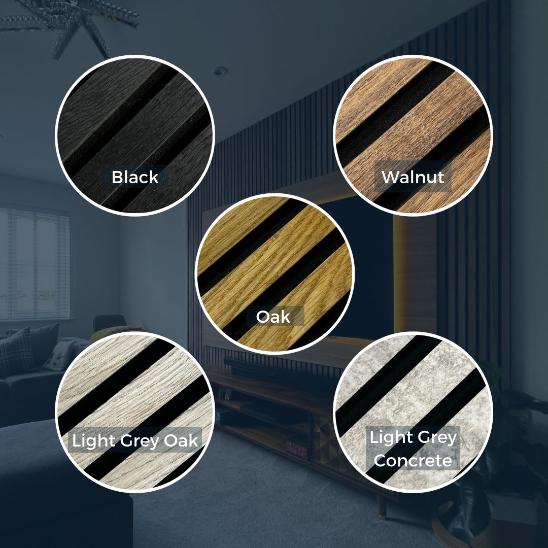 Acoustic Slat Wall Panel Oak