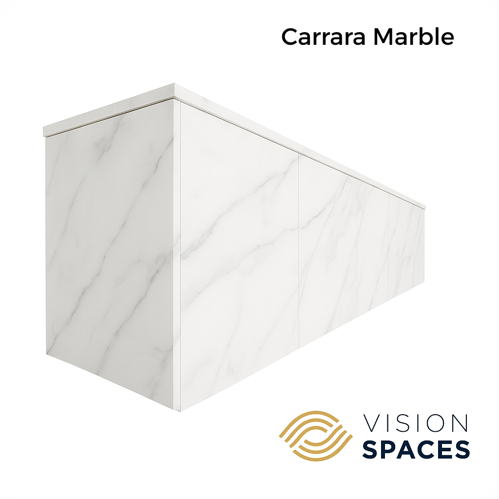 Carrara Marble floating unit