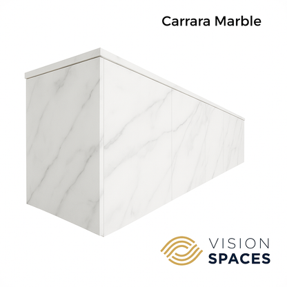 Carrara Marble floating unit
