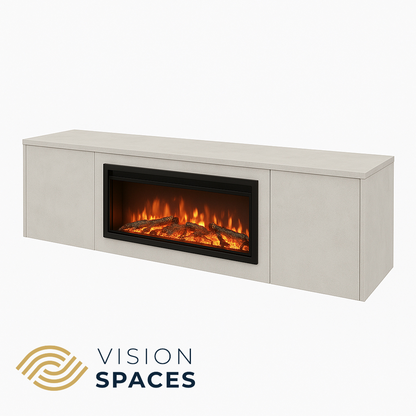Floating TV Unit - 2 Meters (40 Inch Fire Included)