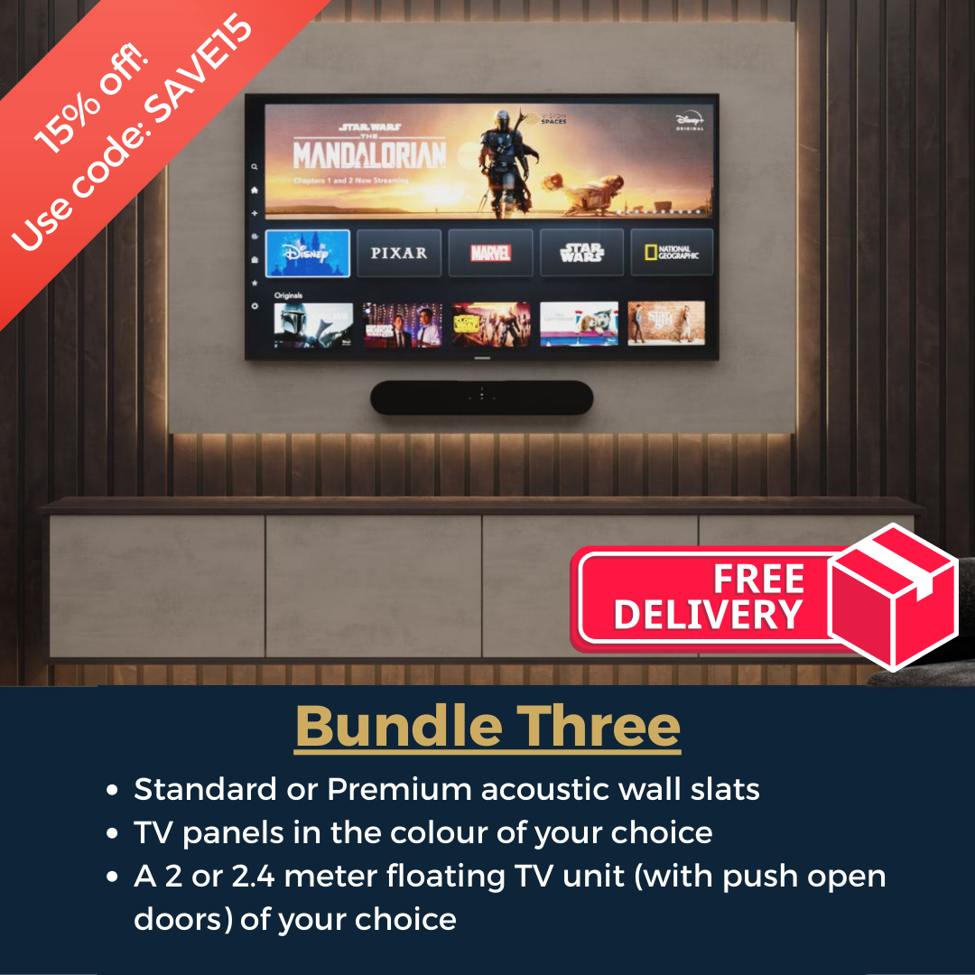 Media Wall Bundle Three - Floating Unit