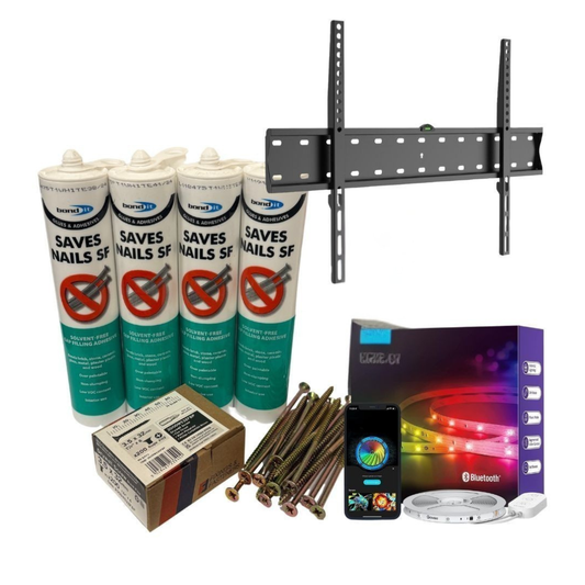 Installation Kit (Includes LED strips, TV Bracket, Adhesive etc)